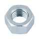 Hexagon nut DIN 934, steel I6I/I8I, zinc-plated, blue passivated (A2K) - 1