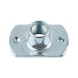 Weld nut high profile WN 385 zinc-plated steel - blue passivated (A2K) - 1