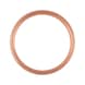 Sealing ring, copper filling seal shape C