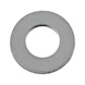 Flat washer without chamfer ISO 7089 steel 200 HV, zinc-plated, blue passivated (A2K) - 1