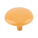 Cover cap for screws with head recess - CAP-(01743)-R1017-SAFFRONYELLOW-D12/2,5 - 1