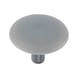 Cover cap for screws with head recess - CAP-(0150)-R7001-SILVERGREY-D12/3 - 1
