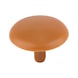 Cover cap for screws with head recess - CAP-(01743)-R8001-OCHERBROWN-D12/2,5 - 1