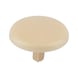 Cover cap for screws with head recess - CAP-(01743)-R1015-LIGHTIVORY-D12/2,5 - 1