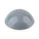 Plastic cover cap with sealing lip for pan head screw - CAP-PLA-F.PANHD-R7042-LIGHTGREY-D14 - 1