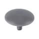 Cover cap for screws with head recess - CAP-(0150)-R7001-SILVERGREY-D15/3 - 1