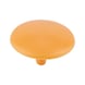 Cover cap for screws with head recess - CAP-(01743)-R1017-SAFRANYELLOW-D15/2,5 - 1