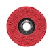 Longlife coarse nylon abrasive fleece disc with cloth plate - 2