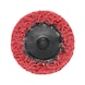 Longlife Mini coarse nylon abrasive fleece disc - SNDDISC-NYL-RED-D50MM - 1