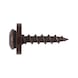 Window sill screw Coarse thread, A2 stainless steel, browned - 1