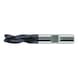 HSCo8 keyway end mill, long, triple blade, centre-cutting DIN 844L - 1