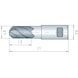 Ball nose end mill HSS-ECo8 short, twin blade, centre-cutting - 2