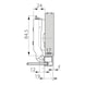 Profile frame hinge, TIOMOS click-on 110 AL - HNGE-TS-CLICKON-110-AL-K00 - 3