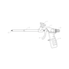 Pištoľ na 1-zložkovú penu PTFE Pro - PISTOL NA PENU-1C-CIERNA-L320MM - 2