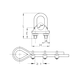 Wire rope clamp galvanised - 2