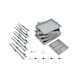 Office container fitting set OrgaAer - ORGASYS-FE-ST-SILVERGREY-HU11-540MM - 1