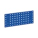 Base plate for square-perforated panel system - BSEPLT-RAL5010-GENTIANVIOLET-228X495MM - 1