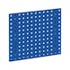Base plate for square-perforated panel system