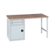 Pracovný stôl PRO WUS 1 - PRAC.DOSKA -STA-PRO-WUS1/2-1500-RAL7035 - 1