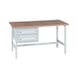Pracovný stôl PRO WUSK - PRAC.DOSKA -PRO-WUSK1/2-1500-RAL7035 - 1