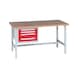Pracovný stôl PRO WUSK - PRAC.DOSKA -PRO-WUSK1/4-1500-RAL3020 - 1
