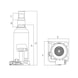 Hydraulic bottle jacks Basic - LFTJACK-ST-ROT-280/410MM-(WHS-50T) - 2