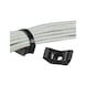 High-performance fastening base for wide-strip cable ties - 2