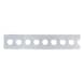 Punched mounting strip, no marginal perforation - INSTLSTRP-PERF-HOD8,5MM-W25MM - 1