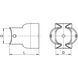 T-connector 60/90° - 2