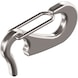 Carabiner hook with snap open end - 1