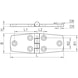 Flap hinge conical stainless steel A4 - 2