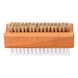 Hand and nail brush With bristles of different thicknesses for effective, gentle manual cleaning