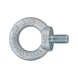Ring bolt DIN 580, material: C15 E, zinc-plated steel, blue passivated (A2K) - 1