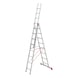Multipurpose aluminium ladder - MULTIPURPLDR-3PCS-ALU-3X8RUNGS - 1