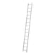 Roof assembly ladder For maintenance, installation and cleaning work on roofs - ROOFMNTLDR-ALU-NATURE14RUNGS-393CM - 1