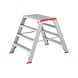 Aluminium step stool - LDRSTEP-ALU-2X4STEP - 1