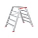 Aluminium step stool - LDRSTEP-ALU-2X5STEP - 1