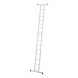 Multi-purpose aluminium ladder - MULTIPURPLDR-ALU-4X4RUNGS - 2