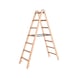 Wide-rung wooden step ladder - 1