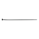 Cable tie for single-hole mounting With moulded, moveable locking head to allow the cable tie to be inserted at a 90° angle - CBLTIE-PLA-WEATHERPROOF-BLCK-3,4X206MM - 1