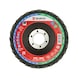 Fleece Segmented Grinding Disc For direct use on angle grinders - SNDDISC-NYLFLC-VERYFINE-115X22,23 - 1