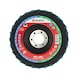 Fleece Segmented Grinding Disc For direct use on angle grinders - SNDDISC-NYLFLC-FINE-125X22,23 - 1