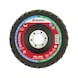 Fleece Segmented Grinding Disc For direct use on angle grinders - SNDDISC-NYLFLC-V.FINE-125X22,23 - 1