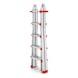 Professional aluminium telescopic ladder - TELELDR-PROFI-ALU-4X5RUNGS - 1