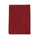 Velour driving licence wallet - HOLD-PRNT-VELOUR-RED-1COL - 2