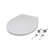 Toilet seat With stainless steel hinges - TOILSEAT-THERMOPLAST-MASSIVE-WHITE - 1