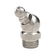 Cone grease nipple, inch, shape B, angled shape 45° DIN 71412, shape B, A1 stainless steel - 1