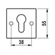 A 413 door handle - DH-A2-A413-ROS-CK-MATT - 2