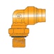 Angle connector metric pipe with external thread - 2