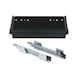 OrgaAer wide drawer Unit width: 600 mm - ORGASYS-WIDE-SLFCL-BLACK-W600-L600 - 1